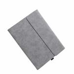 Clamshell  Tablet Protective Case with Holder For MicroSoft Surface GO 2(Sheepskin Leather / Gray)