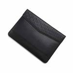 Horizontal  Embossed Notebook Liner Bag Ultra-Thin Magnetic Holster, Applicable Model: 13-14 inch( Black)