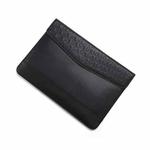Horizontal  Embossed Notebook Liner Bag Ultra-Thin Magnetic Holster, Applicable Model: 14-15 inch( Black)