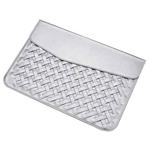 Hand-Woven Computer Bag Notebook Liner Bag, Applicable Model: 15 inch (A1707 / 1990/1398/2141)(Silver)