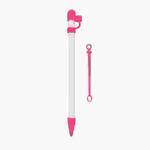 2 PCS 3 In 1 Anti-lost Pen Cap + Anti-lost Conversion Cable + Pen Tip Protective Case Set For Apple Pencil(Rose Red)