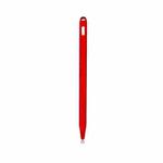 5 PCS Stylus Silicone Protective Case For Apple Pencil 2(Red)