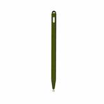 5 PCS Stylus Silicone Protective Case For Apple Pencil 2(Army Green)