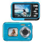 WDC901 3.5m Waterproof 48MP HD Dual Screen Outdoor Sports Digital Camera US Plug(Blue)