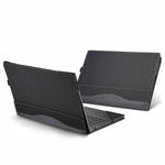 For Samsung Galaxy Book 4 Pro 360 16 Inch Leather Laptop Anti-Fall Protective Case(Black)