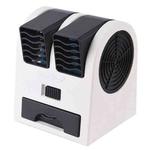 Mini Silent Dual-port Bladeless Cooling Fan(Black)