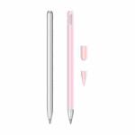 2 Sets 3 In 1 Stylus Silicone Protective Cover + Two-Color Pen Cap Set For Huawei M-Pencil(Pink)