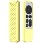 2 PCS Remote Control All-Inclusive Anti-Drop Silicone Protective Cover, Applicable Model: For Apple TV 4K 2021(Yellow)