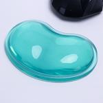 Heart-shaped Transparent Silicone Mouse Pad Non-slip Crystal Wrist Mouse Pad(Green)