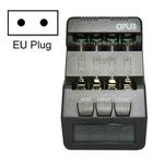 OPUS Smart Battery Charger Multifunctional Measuring Internal Resistance Backlight Charger, EU Plug, Model: BT-C700