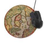 3 PCS Retro Map Round Mouse Pad Game Office Non-Slip Mat, Specification: Not Overlocked 200 x 200mm(Pattern 3)