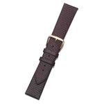 Chain Calfskin Lizard Pattern Watch Band, Size: Strap Width  16mm(Brown Rose Gold Pin Buckle)