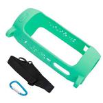P401 For JBL Pulse4 Portable Shockproof Silicone Protective Case with Carabiner & Lanyard(Mint Green)