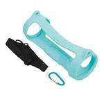 For JBL Charge 4 Bluetooth Speaker Portable Silicone Protective Cover with Shoulder Strap & Carabiner(Mint Green)