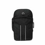 YOBAN Cycling Running Outdoor Sports Arm Bag Waterproof Oxford Cloth Reflective Fitness Wrist Bag(Black)