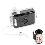 Cute Retro Film Waterproof Shockproof Camera With Disposable Film(Black White Shell)