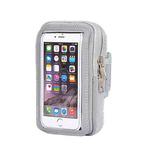 3 PCS Comfortable And Breathable Sports Arm Bag Mobile Phone Wrist Bag For 4-6.5 Inch Mobile Phone(Grey)