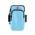 3 PCS Running Mobile Phone Arm Bag Men And Women Fitness Outdoor Hand Bag Wrist Bag  for Mobile Phones Within 6.5 inch( Blue)