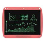 15inch Charging Tablet Doodle Message Double Writing Board LCD Children Drawing Board, Specification: Monochrome Lines (Pink) 