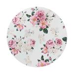 3 PCS Round Rose Flower Rubber Cloth Mouse Pad Heat Transfer Non-Slip Mouse Pad, Size: 22 x 22cm(Rose 2)