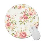 3 PCS Round Rose Flower Rubber Cloth Mouse Pad Heat Transfer Non-Slip Mouse Pad, Size: 22 x 22cm(Rose 4)