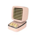 A5 Mini Humidifying Refrigeration Air Conditioning Fan USB Home Desktop Water Cooling Fan(Girl Pink)