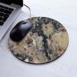 3 PCS Marbled Round Mouse Pad Rubber Non-Slip Mouse Pad, Size:  22 x 22cm Not Overlocked(Marble No. 11)