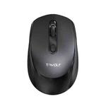 T-WOLF Q4 3 Keys 2.4GHz Wireless Mouse Desktop Computer Notebook Game Mouse(Black)