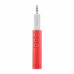 H-139 3.5mm Lavalier Bluetooth Audio Receiver with Metal Adapter(Red)