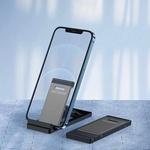 Oatsbasf 03637 Aluminum Alloy Mobile Phone Bracket Desktop Folding Portable Metal Rack(Black)