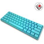 LEAVEN K28 61 Keys Gaming Office Computer RGB Wireless Bluetooth + Wired Dual Mode Mechanical Keyboard, Cabel Length:1.5m, Colour: Red Axis (Blue)