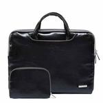 LiSEN LS-116 Simple Laptop Bag Business Laptop Liner Bag, Size: 11.6 inch(PU Black)