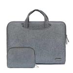 LiSEN LS-116 Simple Laptop Bag Business Laptop Liner Bag, Size: 13.3 inch(Snowflake Nylon Gray)