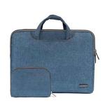 LiSEN LS-116 Simple Laptop Bag Business Laptop Liner Bag, Size: 13.3 inch(Snowflake Nylon Dark Blue)