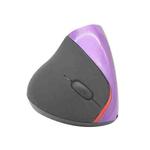 HH-111 5 Keys Wireless Vertical Charging Mouse Ergonomics Wrist Protective Mouse(Purple)