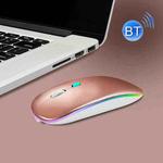 Y20 4 Keys Colorful Glow Charging Mute Mouse Notebook Game Wireless Mouse, Colour: Bluetooth Version (Gold)