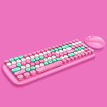 MOFii Candy XR Color Wireless Keyboard And Mouse Set(Barbie Pink)