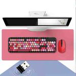MOFII Honey Plus Colorful Wireless Keyboard and Mouse Set(Black Mixture)