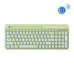 MOFii 888 100 Keys Wireless Bluetooth Keyboard with Tablet Phone Slot(Green Mix Color)