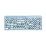 MOFii 888 100 Keys Wireless Bluetooth Keyboard with Tablet Phone Slot(Blue Mix Color)