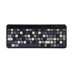 MOFii 888 100 Keys Wireless Bluetooth Keyboard with Tablet Phone Slot(Black Gray Mix Color)