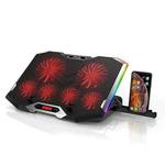 ICE COOREL K9 USB Power Supply Notebook Mute Radiator RGB Laptop Radiator Bracket(Dazzling Red)