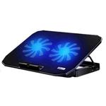 ICE COOREL N106 Laptop Base Adjustment Radiator Dual-Fan Notebook Cooling Bracket, Colour: Standard Version (Blue Light)