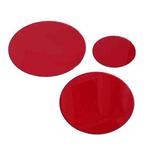 3 In 1 Beauty Shot Props Decorative Transparent Acrylic Board Cosmetic Shooting Ornaments Commercial Background(Red)