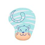 2 PCS Silicone Comfortable Padded Non-Slip Hand Rest Wristband Mouse Pad, Colour: Blue Cat