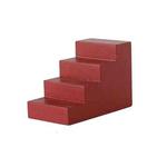 Photography Geometry Props Wooden Ladder Stairs Cube Photo Props Background(Red)
