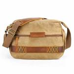 3037 SLR Camera Bag Shoulder Waterproof Messenger Camera Bag(Khaki)