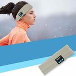 Bluetooth Headset Sports Headband Outdoor Running Yoga Sweat-Absorbent Headscarf, Colour: Gray