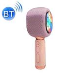 Wireless Bluetooth Karaoke Microphone Home Microphone Audio(Pink)
