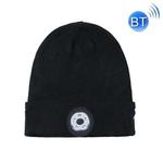 M1-BL LED Glowing Bluetooth Music Hat Wireless Call Night Running Hat(Black)